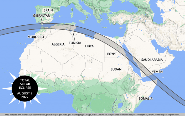 Middle east eclips